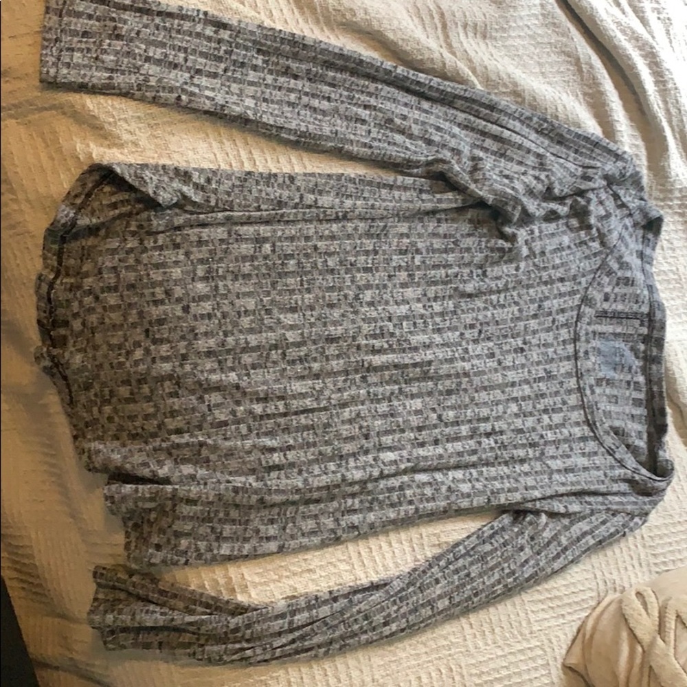 Black and grey sweater